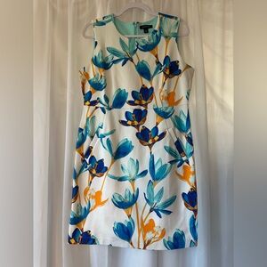 Lands end ponte sheath dress size 12 petite pockets